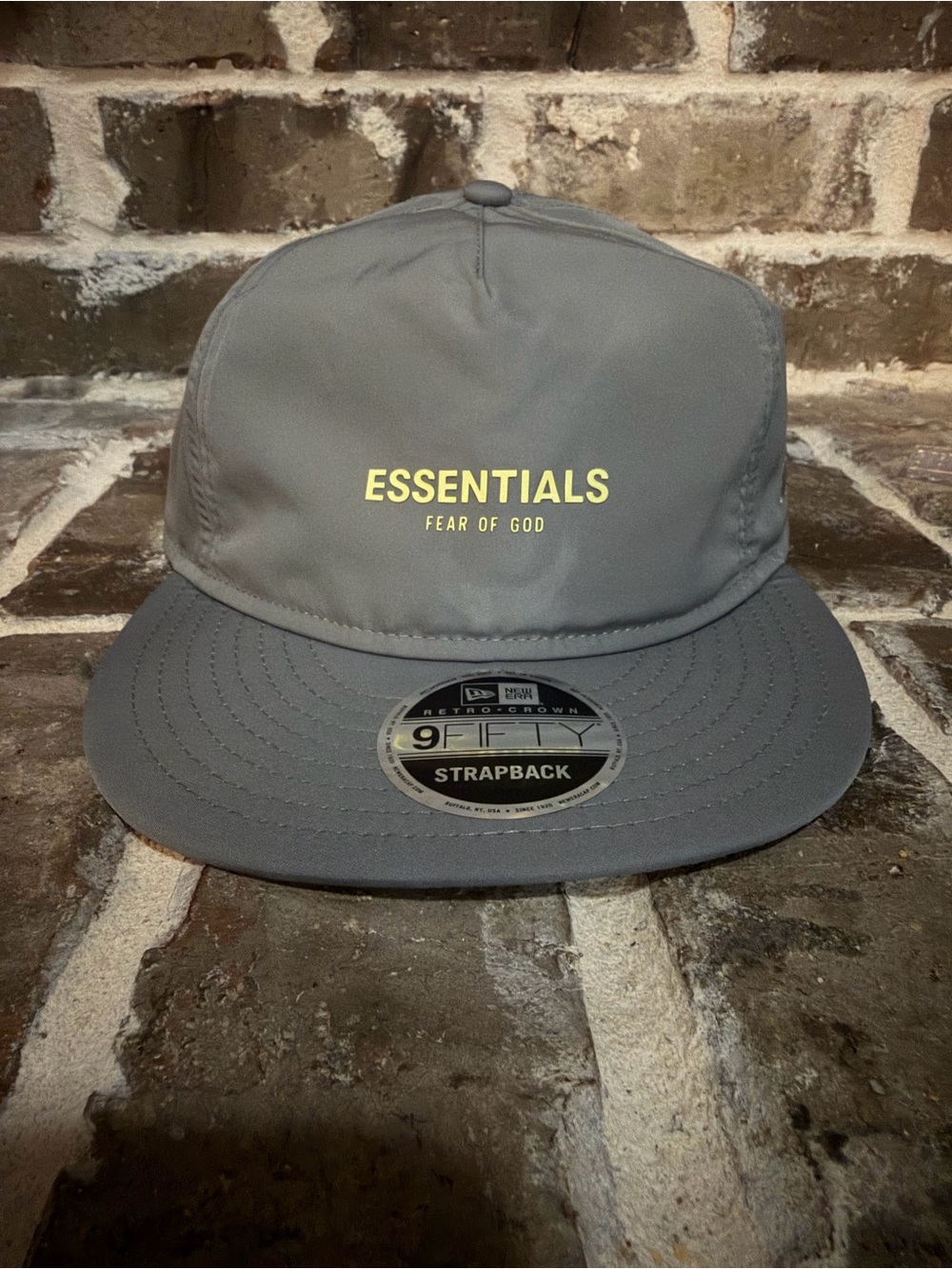 NWT Fear of God Essentials x New Era Retro Crown 9FIFTY Strapback Cap 🧢